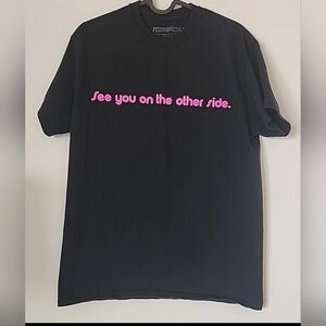 Cactus Jack by Travis Scott Black Tee with Pink Text